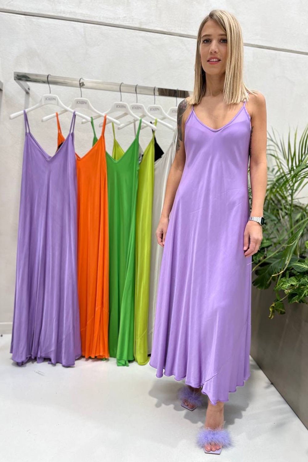 Joleen viskozinės suknelės (kelios spalvos)